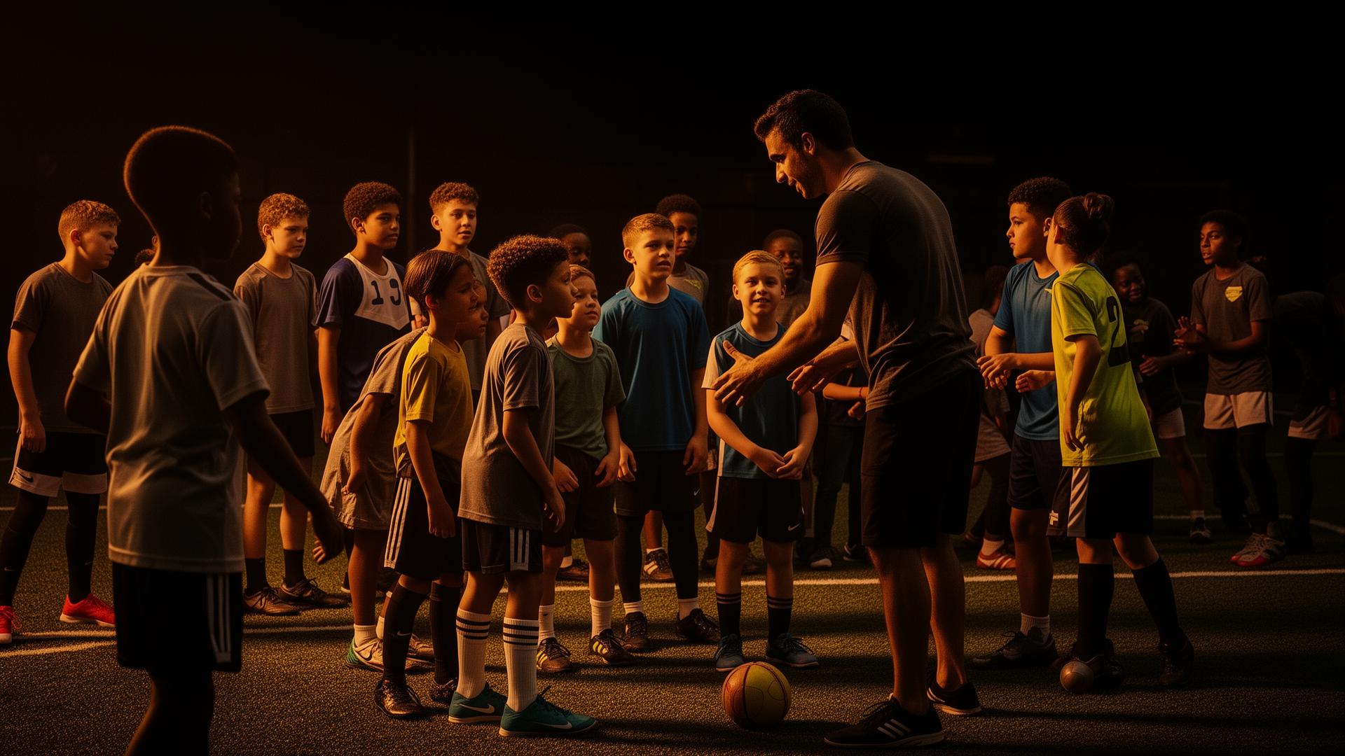 Young athletes participating in a Roc Solid Athlete Development Club community event in Edmond, OK